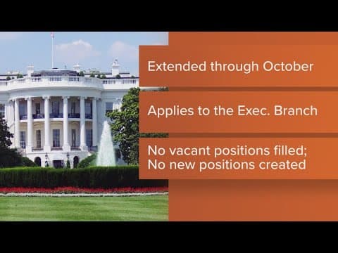 Trump admin. extends federal hiring freeze through October