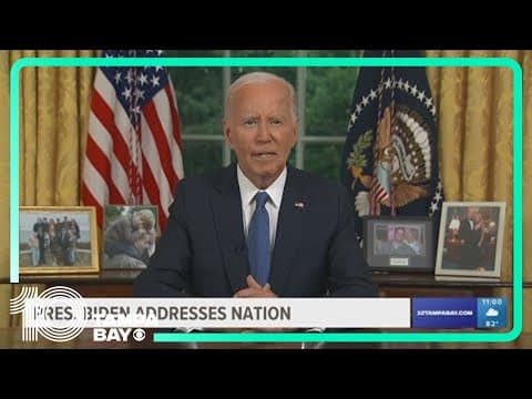 Biden uses Oval Office address to explain his decision to quit 2024 race, begins to shape legacy