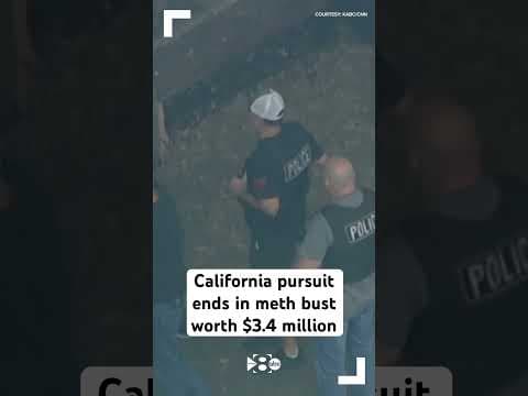 California pursuit ends in meth bust worth $3.4 million
