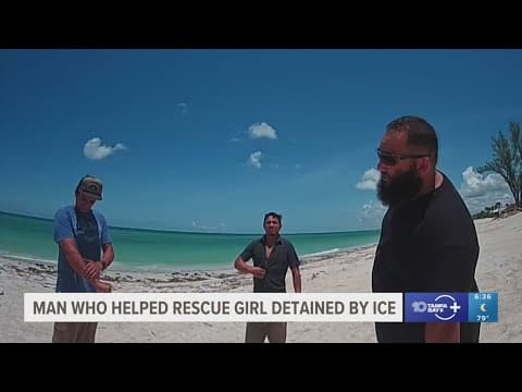 Court records: Man who helped rescue Bradenton girl from shark attack detained by ICE