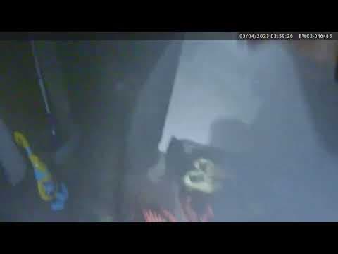 Bodycam footage: Police officers rescue man from burning apartment building