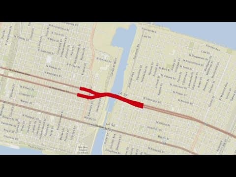 Claiborne-Judge Seeber Bridge Closed This Weekend for Road Work in New Orleans