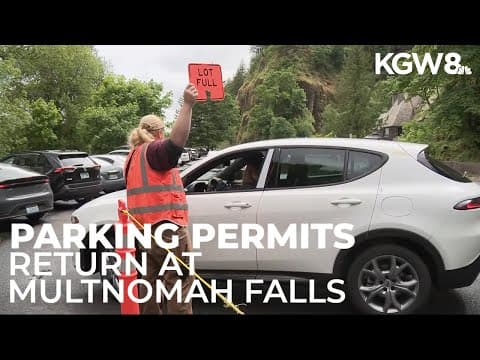 Historic Columbia River Highway reopens, while parking permits return for Multnomah Falls