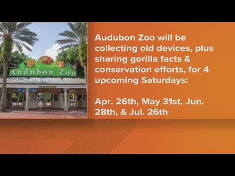 Audubon Zoo recycling electronic waste