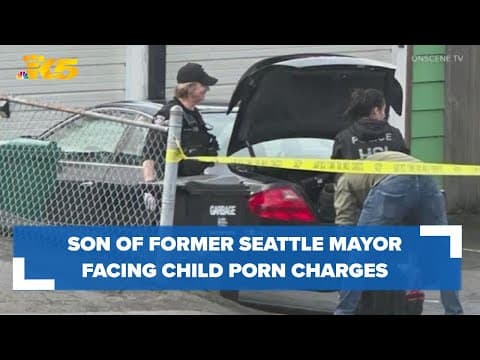 Son of former Seattle mayor to appear in court on child porn charges