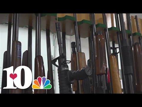 Around 400 weapons that were confiscated by law enforcement sold during auction Tuesday