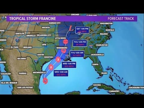 LIVE RADAR: Tracking Hurricane Francine