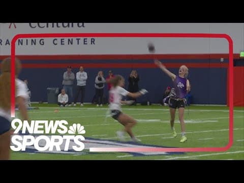 Broncos owner Carrie Walton Penner, CHSAA commissioner celebrate girls flag football