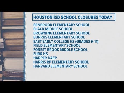Several Houston area schools remain closed after last week's storms