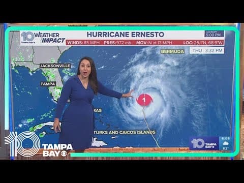 Tracking the Tropics: Hurricane Ernesto could become a Category 2 storm as early as Friday
