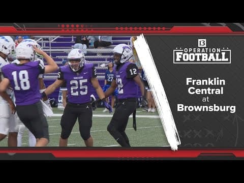No. 1 Brownsburg uses big first half to take down Franklin Central 35-7 | Operation Football