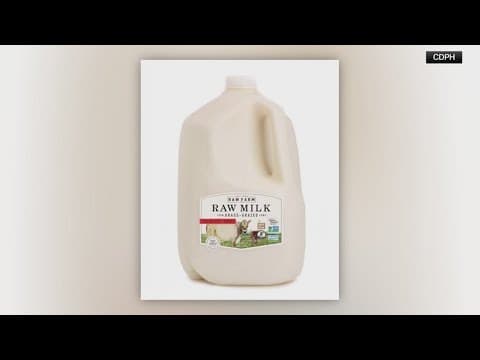 USDA ordering all raw milk from California be tested for bird flu