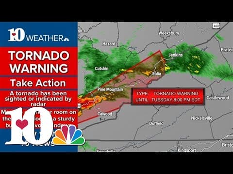 Tornado Warning issued for Bell and Harlan counties in KY until 8 p.m.