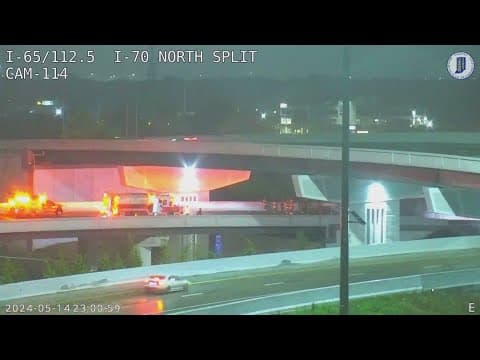 Semi fire closes I-65 downtown