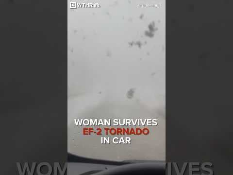 Woman survives EF-2 tornado in car