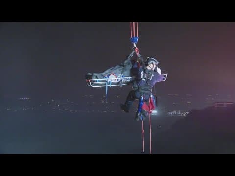 Timeline: How a man was rescued from his SUV after driving off a cliff, nearly into the ocean