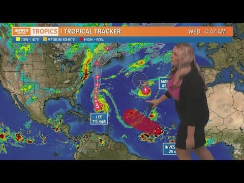 Wednesday morning tropical update: Lee, Margot, and Invest 97-L in the Atlantic