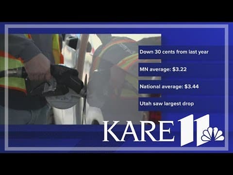 Minnesota ranked 9th in U.S. for biggest drop in gas prices