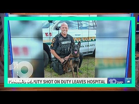 Pinellas County deputy discharged from the hospital after being shot 3 times