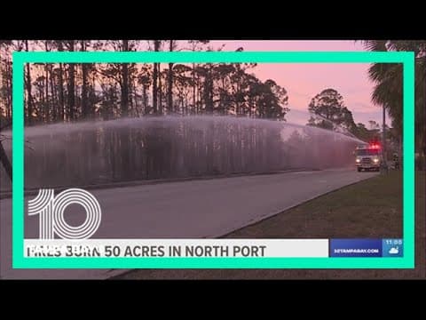 Large brush fire in city of North Port now 'contained,' officials report