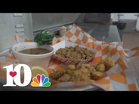 The Shrimp Dock cooks up gator meat ahead of Tennessee's matchup against Florida