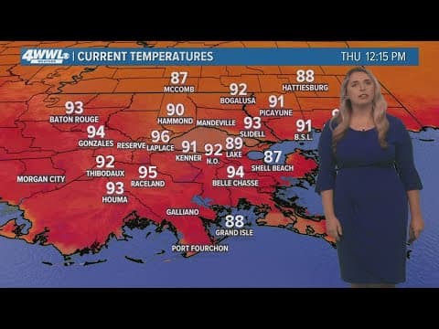 New Orleans Weather: Scorching heat the rest of the week