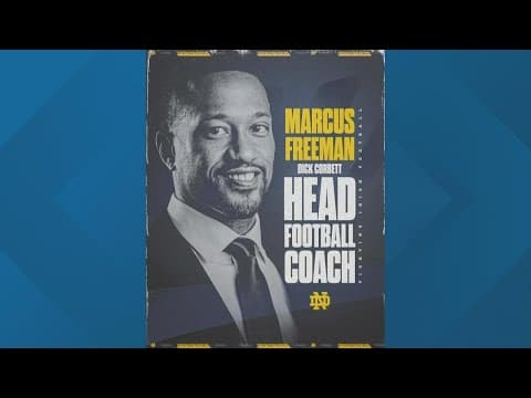 Notre Dame names Marcus Freeman as new head football coach