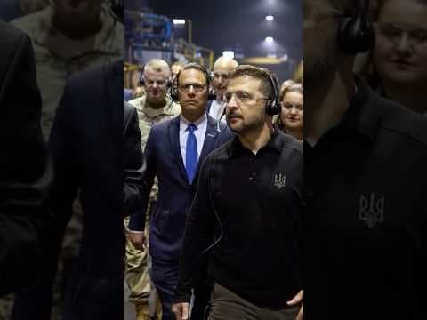 Ukrainian President Volodymyr Zelenskyy visits Pennsylvania munitions and manufacturing plant.