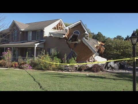 Car crashes into Powell home causing it to partially collapse