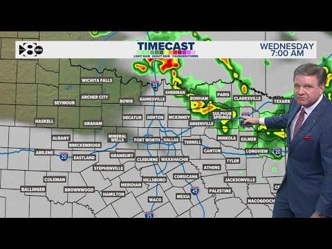 DFW Weather: Hail crops up across North Texas, more thunderstorms expected in days ahead