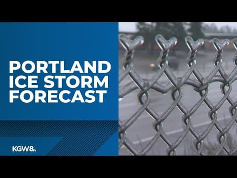 Portland ice storm: Timeline, what to expect | Live stream