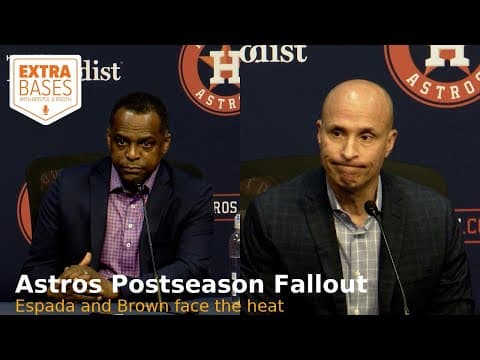 Astros Miss Postseason, Fallout & Reaction: Joe Espada & Dana Brown Face the Questions | Extra Bases