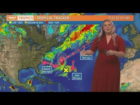 Thursday noon tropical update: Idalia leaves the Carolinas