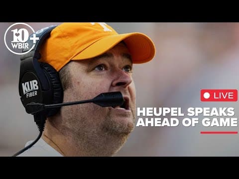 Watch Live || Coach Heupel speaks as the Vols prepare to take on Mississippi State