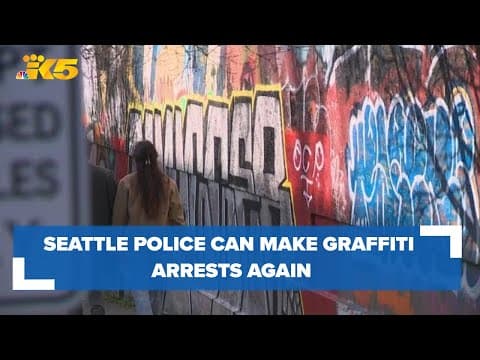Seattle police can make graffiti arrests again, after court reverses judge decision