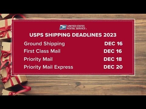 Mark your calendar! Holiday shipping deadlines for 2023