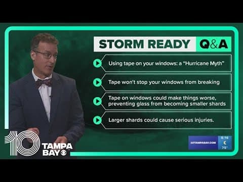 National Hurricane Preparedness Week: Should I tape up my windows?