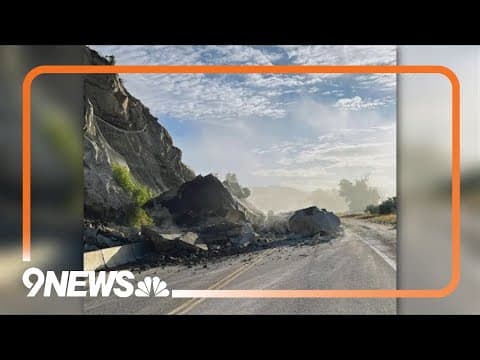 Rockslide closes highway in Routt County
