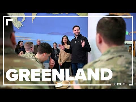 JD Vance, Usha Vance sit down with troops on US military base in Greenland