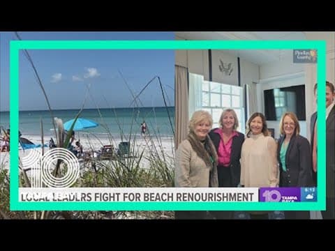 Local Tampa Bay-area leaders take beach renourishment project to the White House