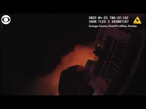 Sheriff's deputy rescues baby from balcony of burning building in Florida