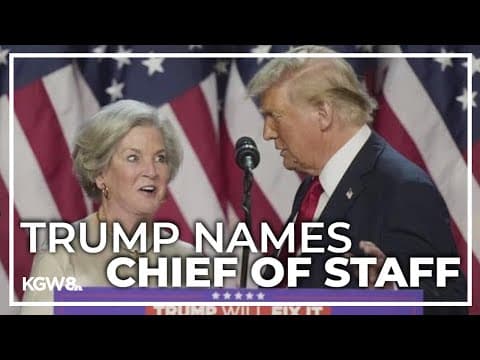 Trump names White House chief of staff