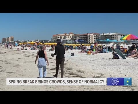 Spring break bringing sense of normalcy to Clearwater Beach after Hurricane Season