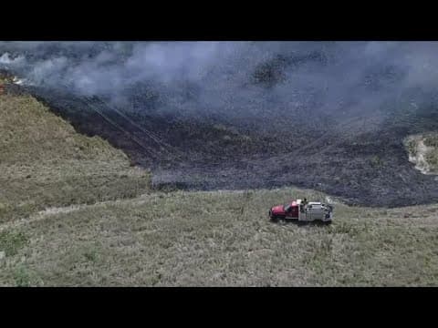 Crews battle large brush fire near Cleburne Highway in Parker County