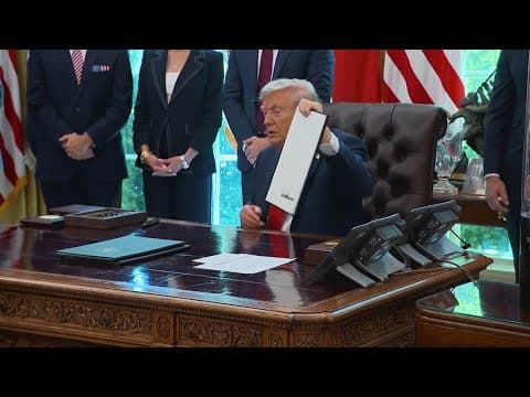 President Trump was busy putting his unique stamp on the government Friday