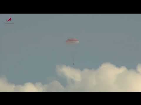 NASA flight engineer Frank Rubio and two cosmonauts return to earth