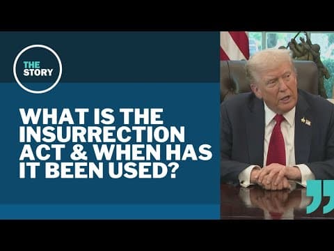 President Trump entertains invoking Insurrection Act to send military into Portland