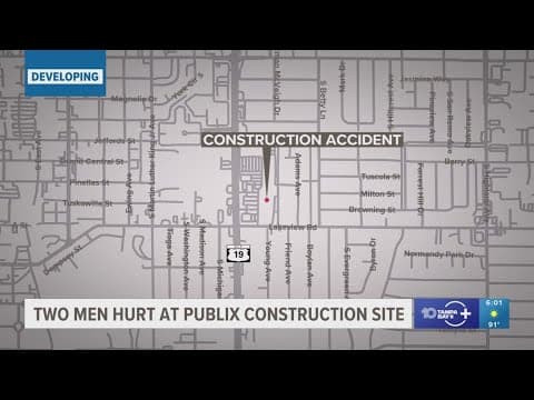 2 men hospitalized after construction accident at site of new Publix in Clearwater