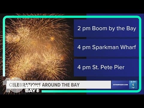 Firework celebrations across Tampa Bay for 4th of July