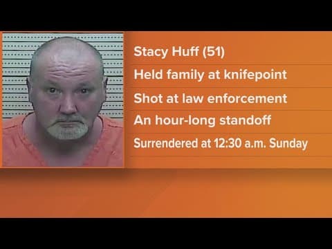 Harlan County man accused of holding family at knifepoint, shooting at officers